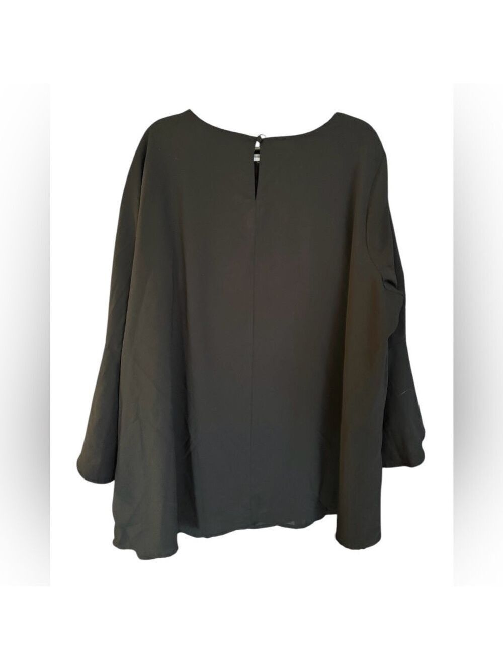 Goldray by Stitchfix Black Blouse with Flouncy Bell Sleeves - Picture 2 of 8